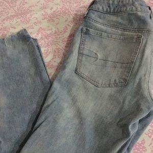 Size 4 American eagle jeans light blue.